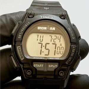 Timex Ironman T5K196 Triathlon Digital Two-Tone Resin Men’s 42mm Sport Watch